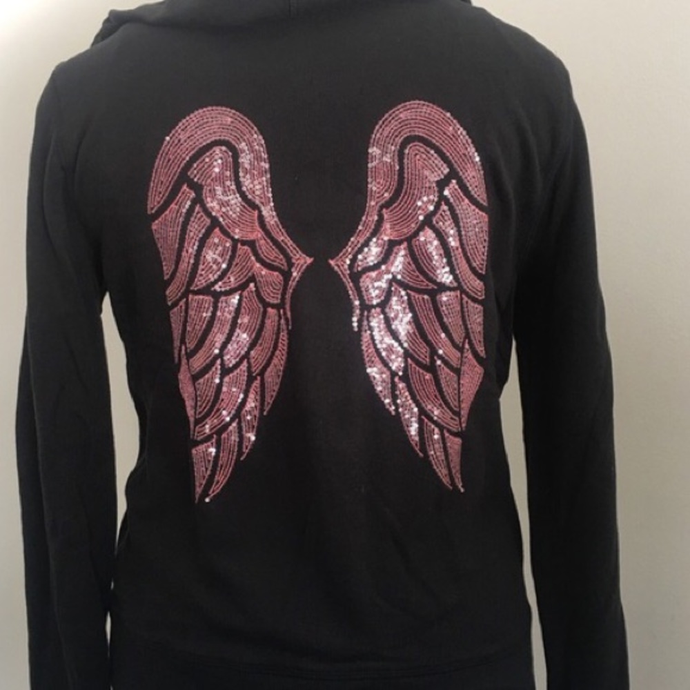 Victoria’s Secret bling angel wing zip up